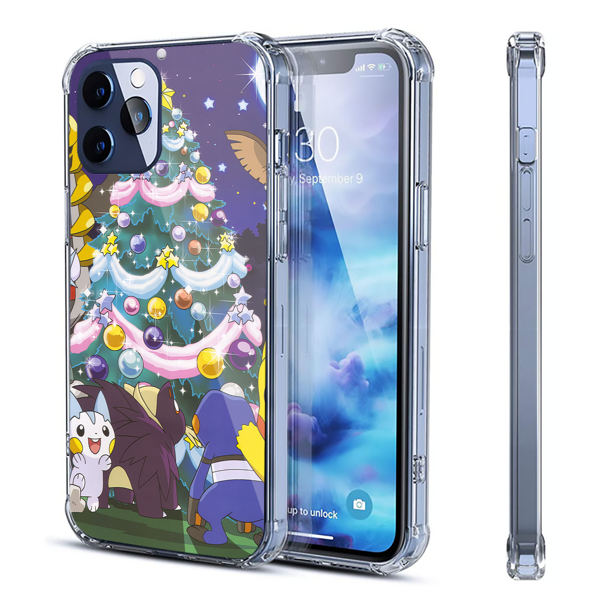 （画像用） ポケットモンスター Pokémon 【iPhone 12シリーズ対応】透明スマホケース（クリアソフトケース）